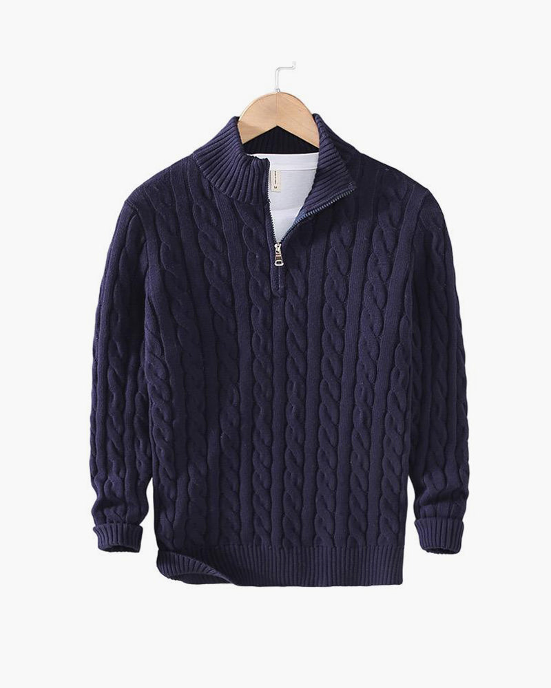 Classic Cable Half-Zip Sweater Kovi
