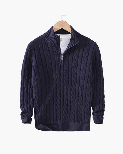 Classic Cable Half-Zip Sweater Kovi