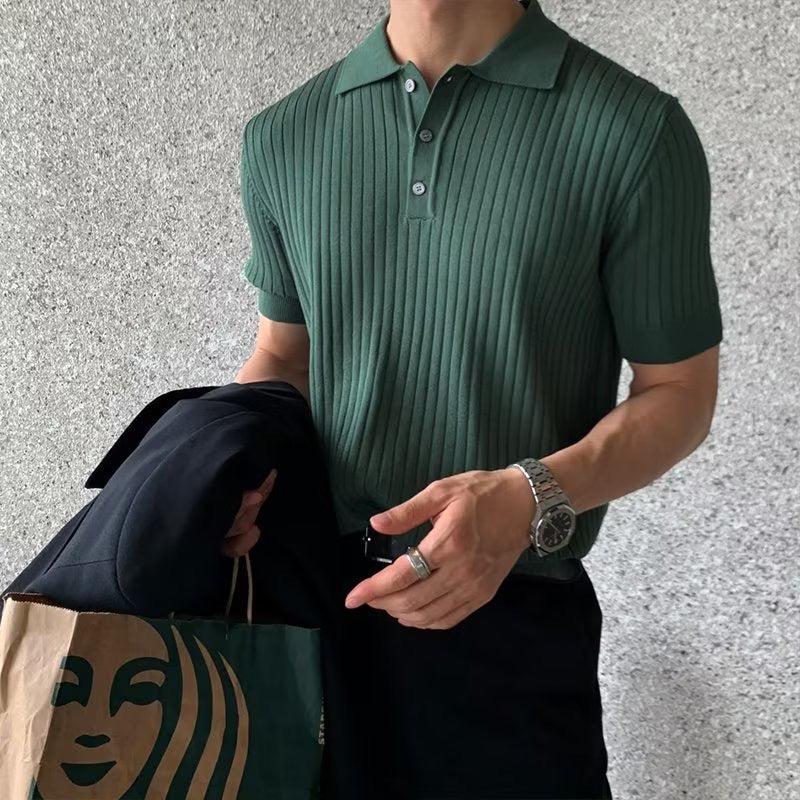 GIMCHEON Knitted Polo Shirt Kovi