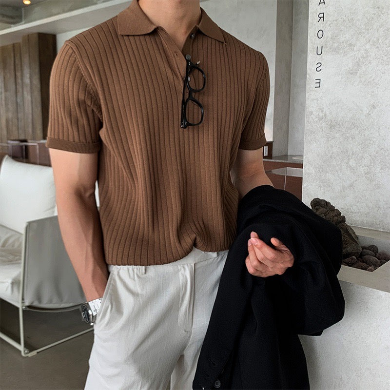 GIMCHEON Knitted Polo Shirt Kovi