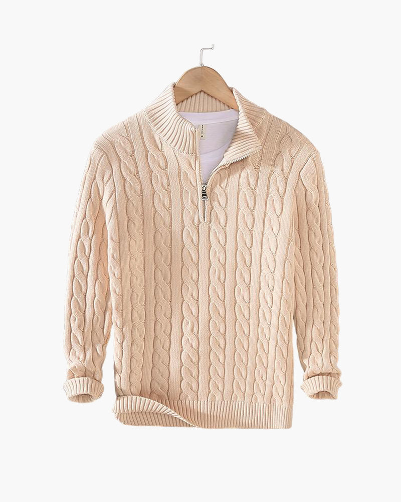 Classic Cable Half-Zip Sweater Kovi