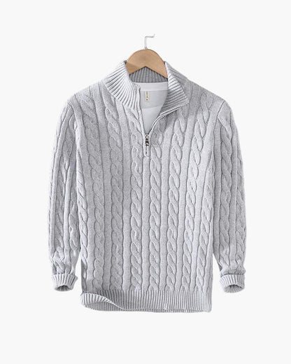 Classic Cable Half-Zip Sweater Kovi
