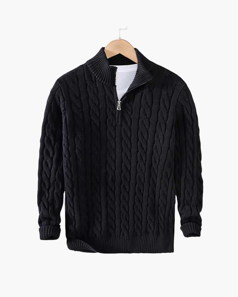 Classic Cable Half-Zip Sweater Kovi