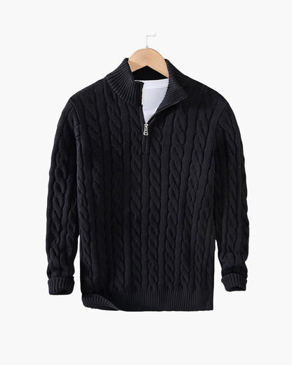 Classic Cable Half-Zip Sweater Kovi