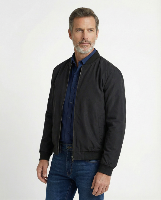 Clean Cut Bomber Jacket