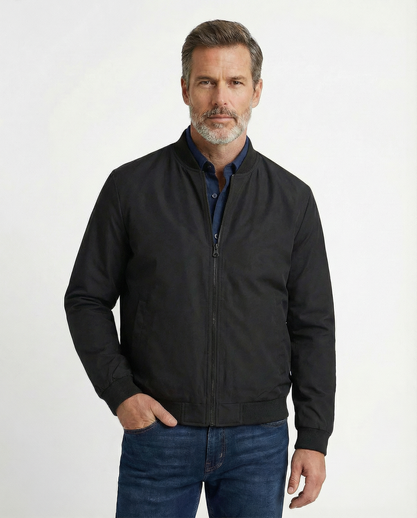 Clean Cut Bomber Jacket
