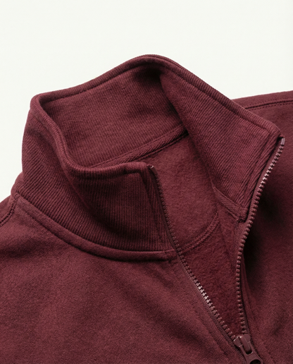 Casual full-zip knit jacket