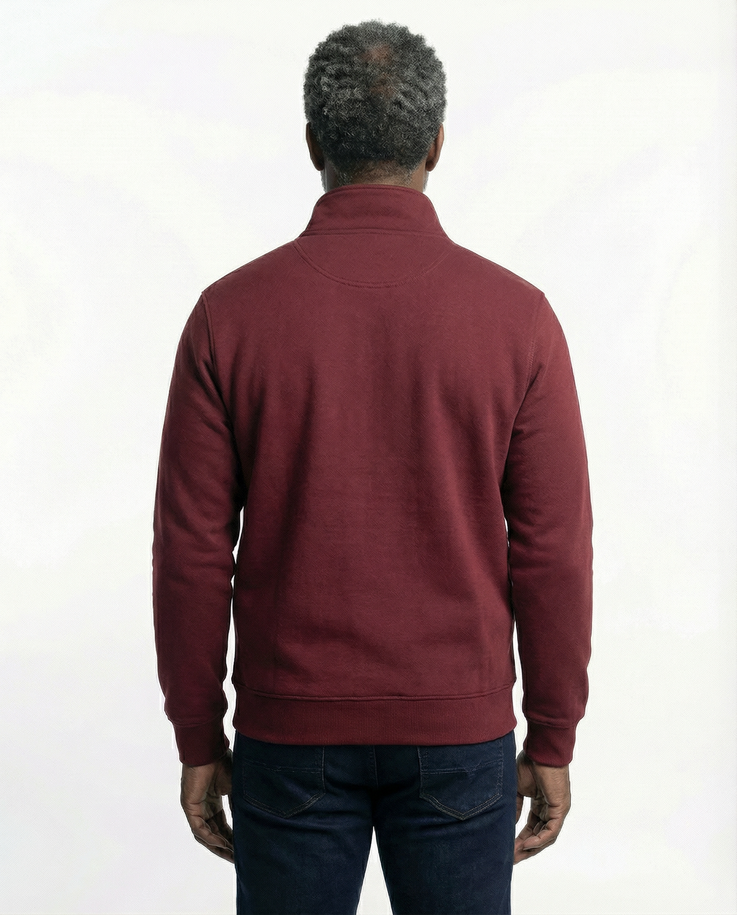 Casual full-zip knit jacket