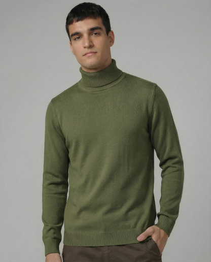 Cable Turtleneck Knit