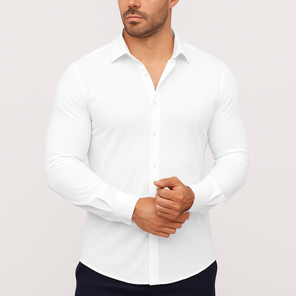 Azzurro Stretch Overhemd Kovi