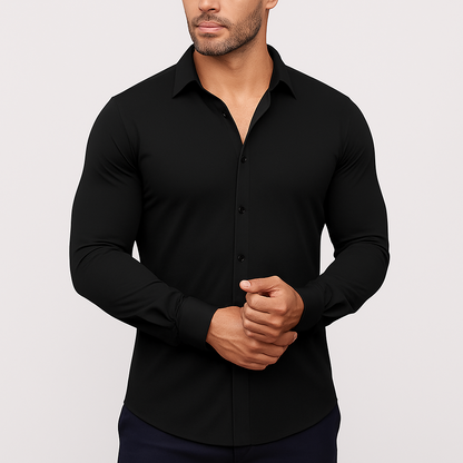 Azzurro Stretch Overhemd Kovi