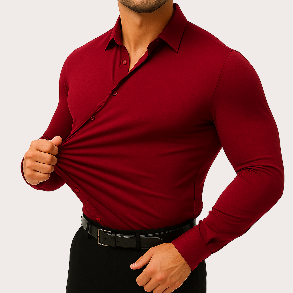 Azzurro Stretch Overhemd Kovi