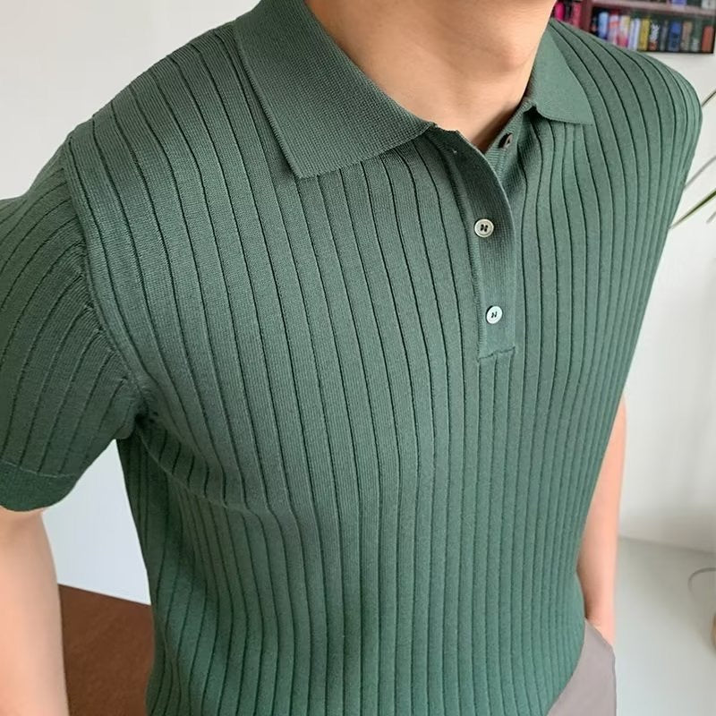 GIMCHEON Knitted Polo Shirt Kovi