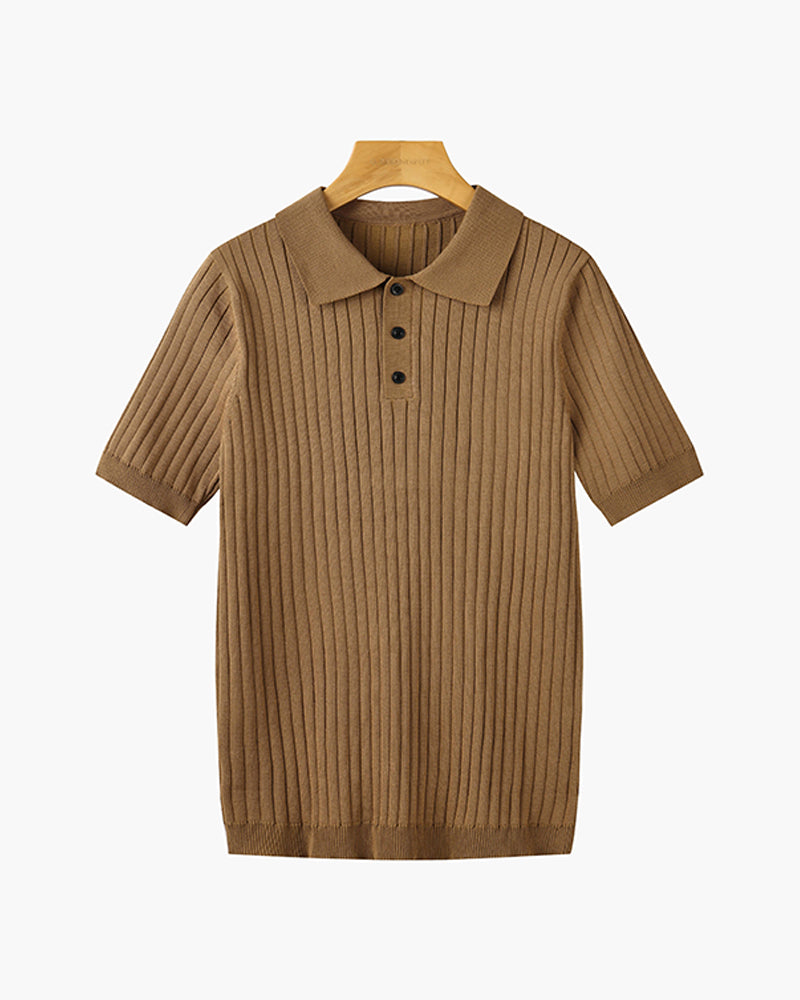 GIMCHEON Knitted Polo Shirt Kovi