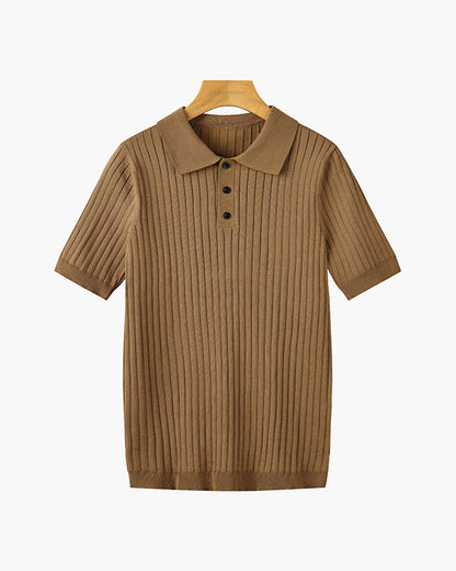 GIMCHEON Knitted Polo Shirt Kovi