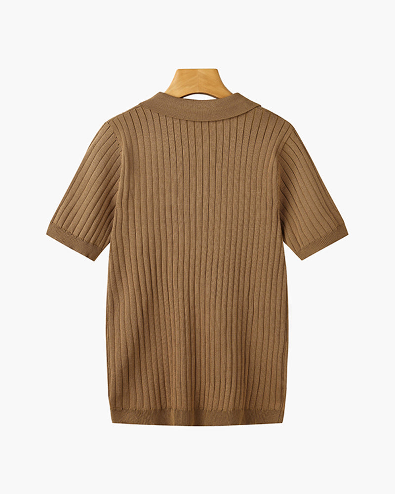 GIMCHEON Knitted Polo Shirt Kovi