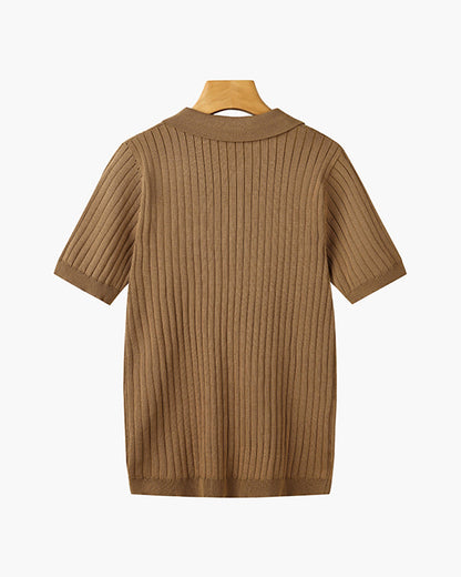 GIMCHEON Knitted Polo Shirt Kovi