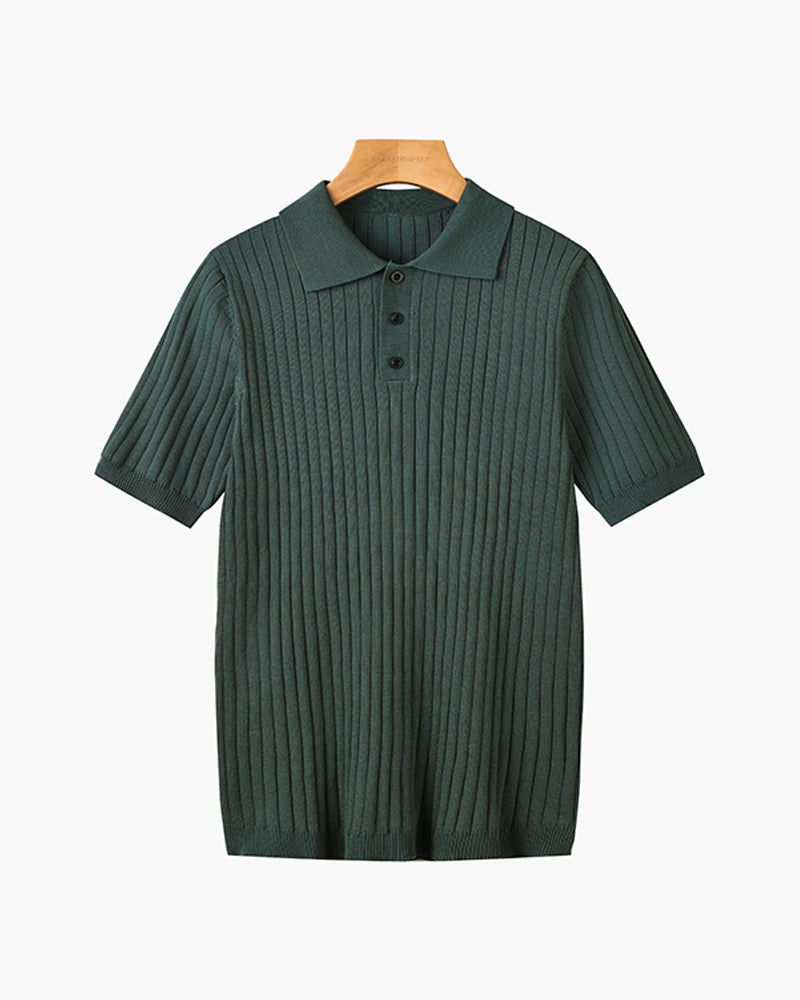 GIMCHEON Knitted Polo Shirt Kovi