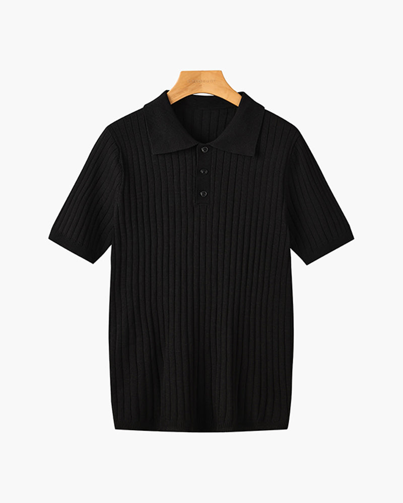 GIMCHEON Knitted Polo Shirt Kovi