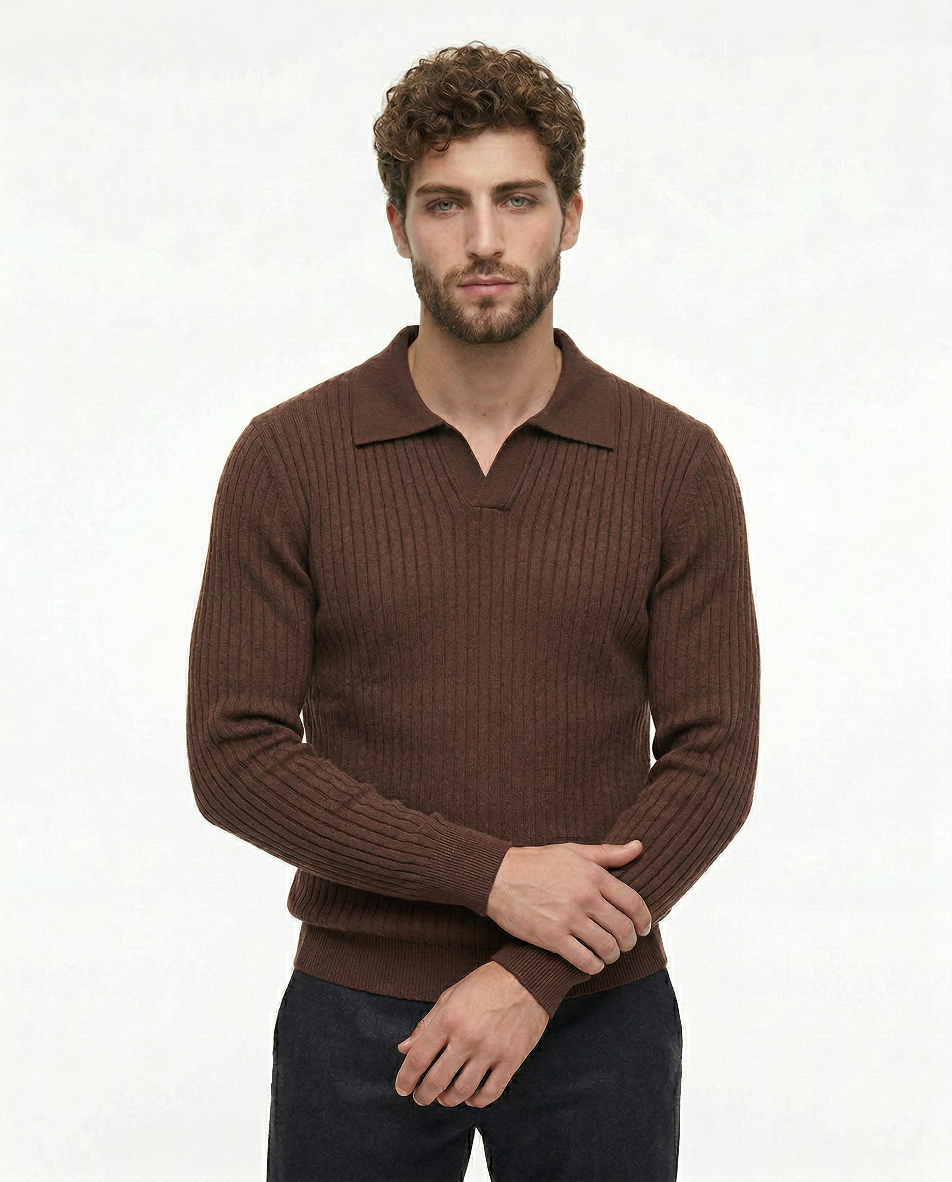 Belmont Ribbed V Polo Kovi