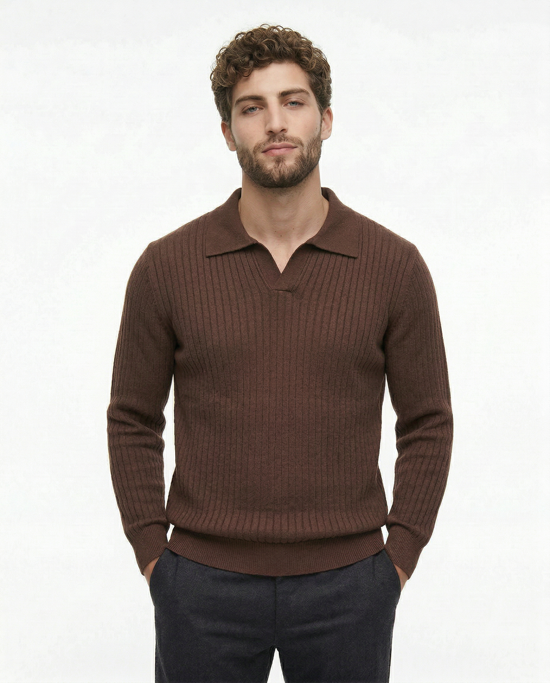 Belmont Ribbed V Polo Kovi