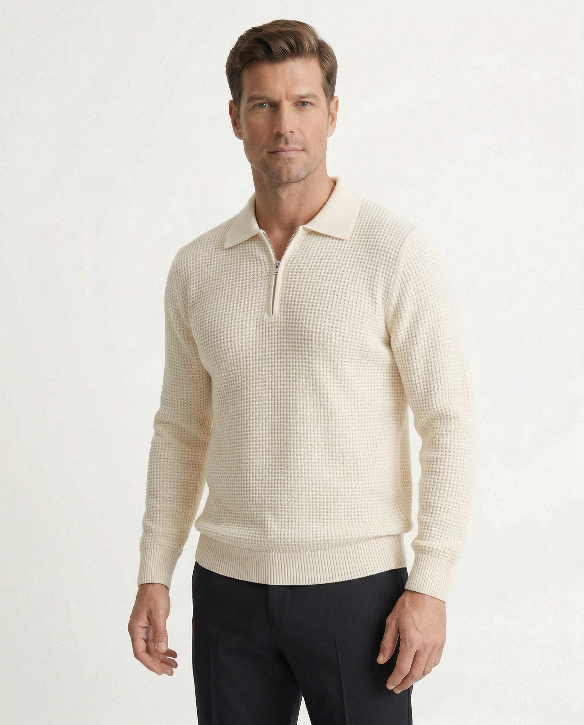 Harrington Cotton Zip Knit Kovi