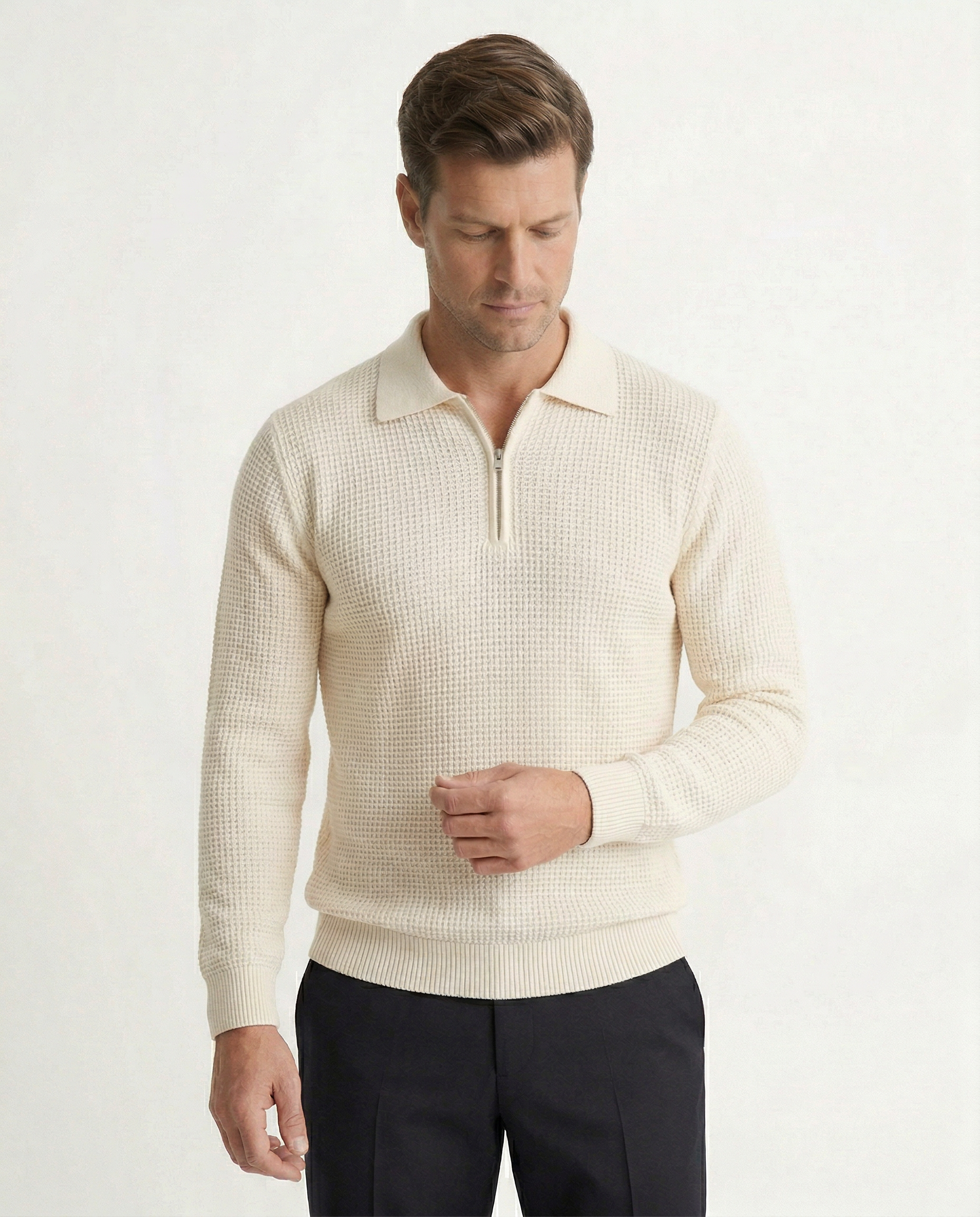 Harrington Cotton Zip Knit Kovi