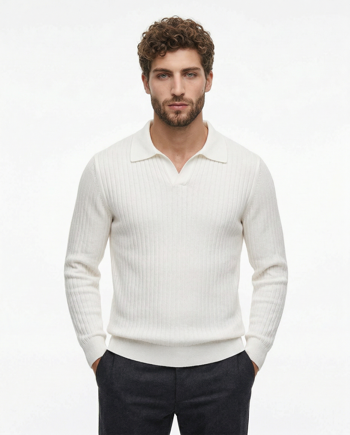 Belmont Ribbed V Polo Kovi
