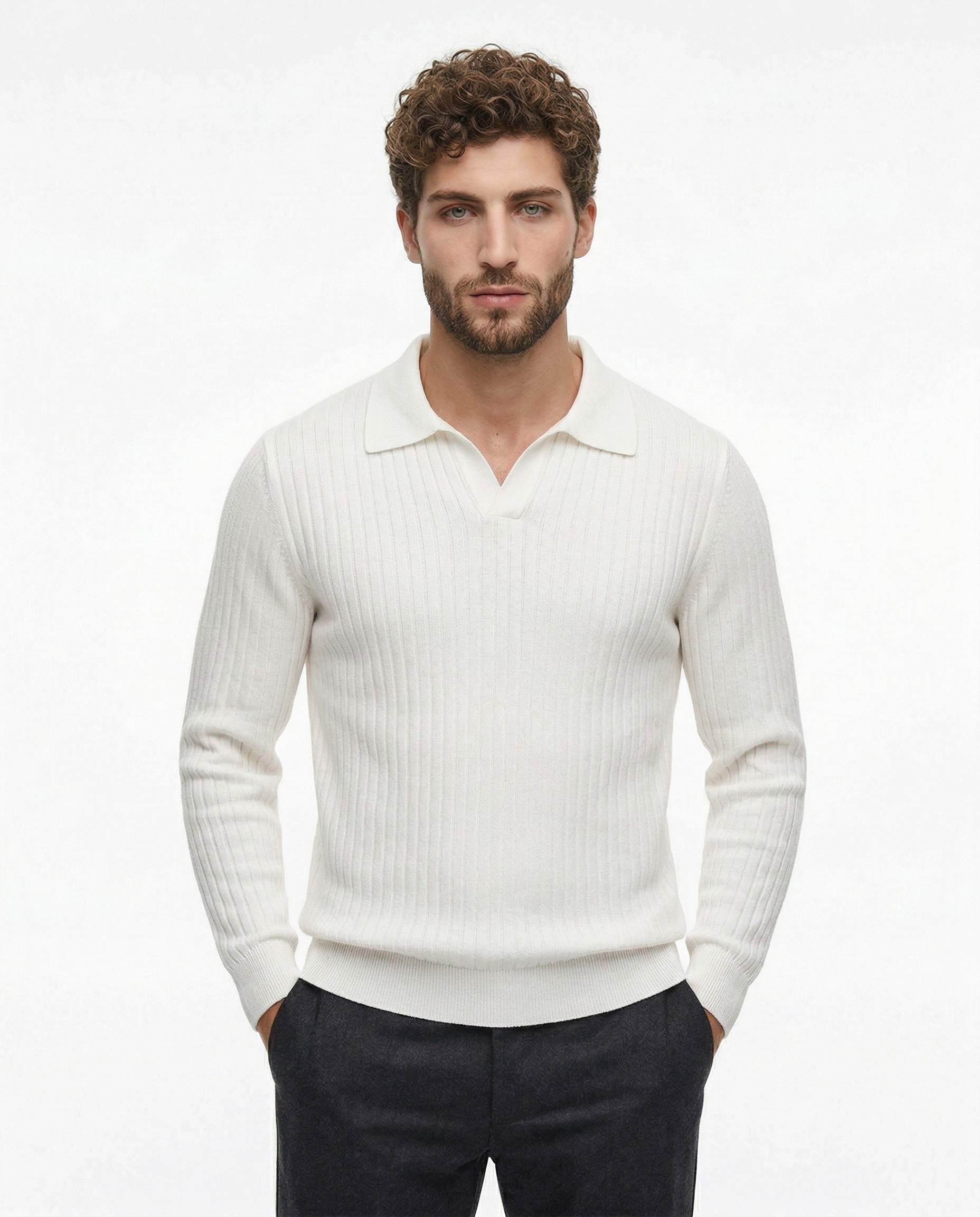 Belmont Ribbed V Polo Kovi