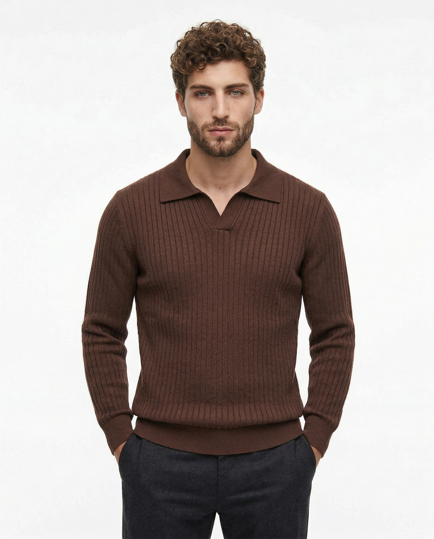 Belmont Ribbed V Polo Kovi