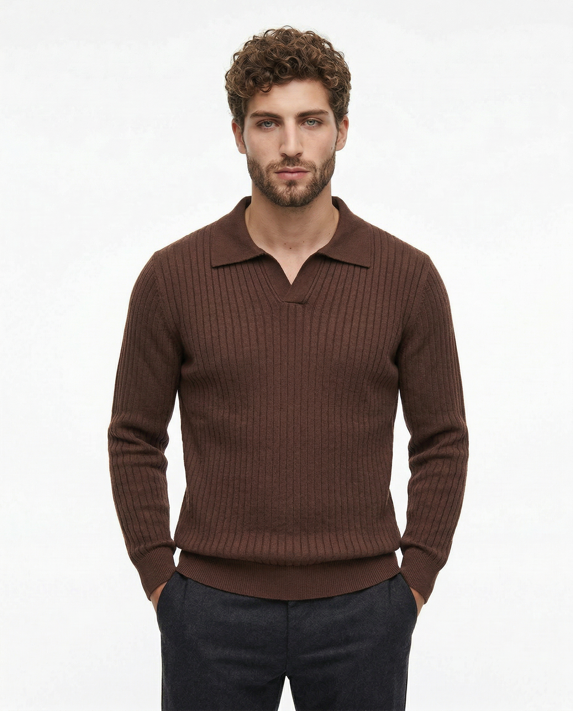 Belmont Ribbed V Polo Kovi