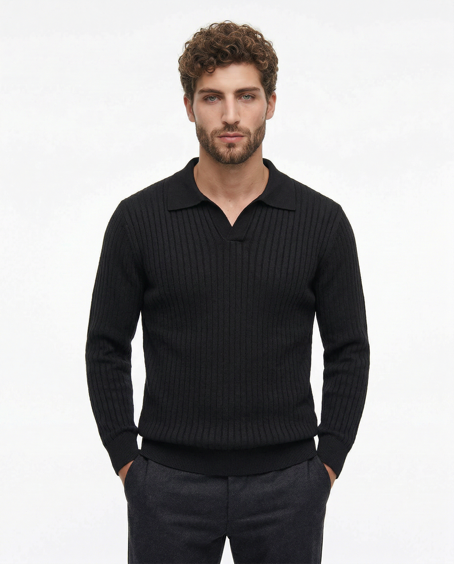 Belmont Ribbed V Polo Kovi