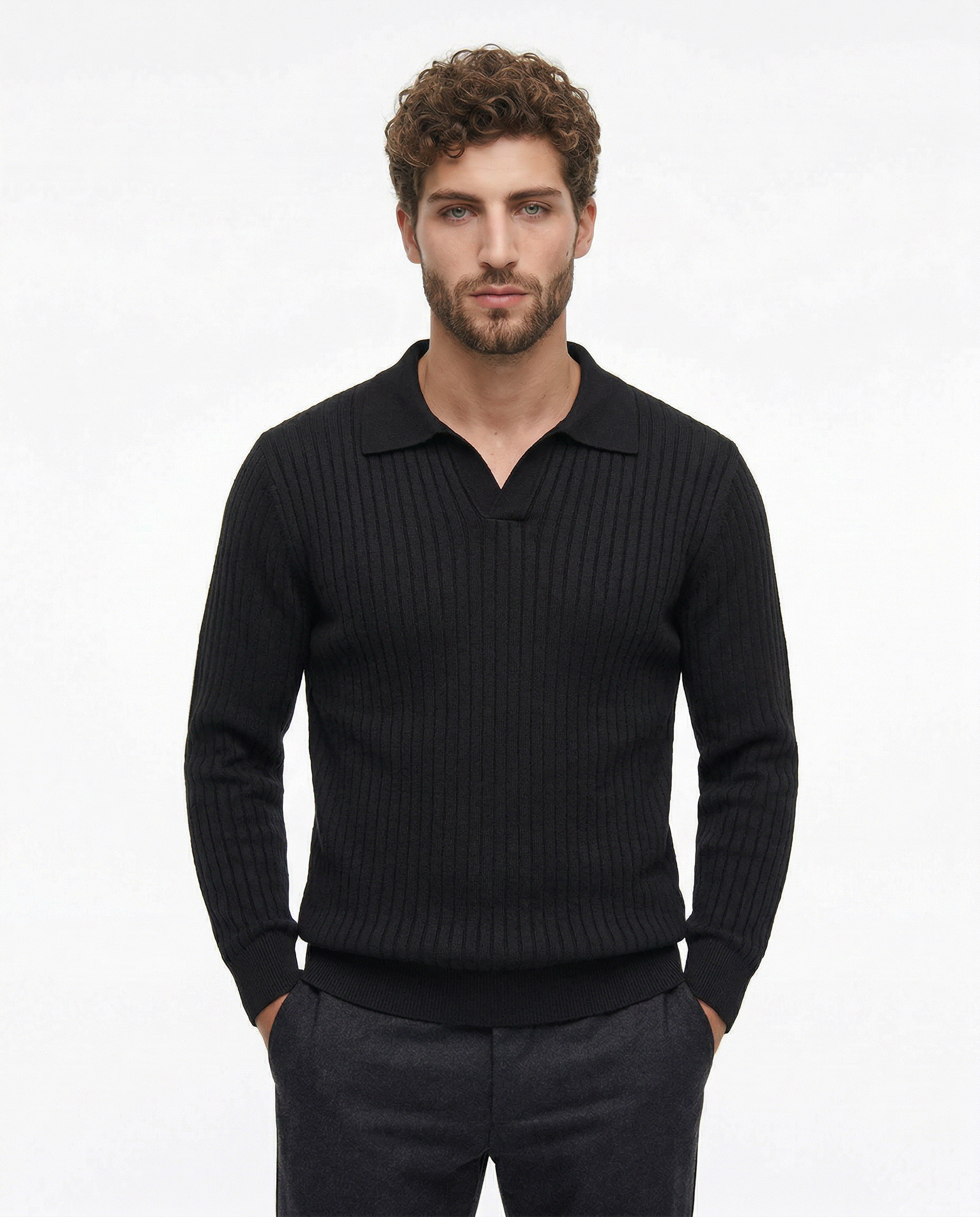 Belmont Ribbed V Polo Kovi