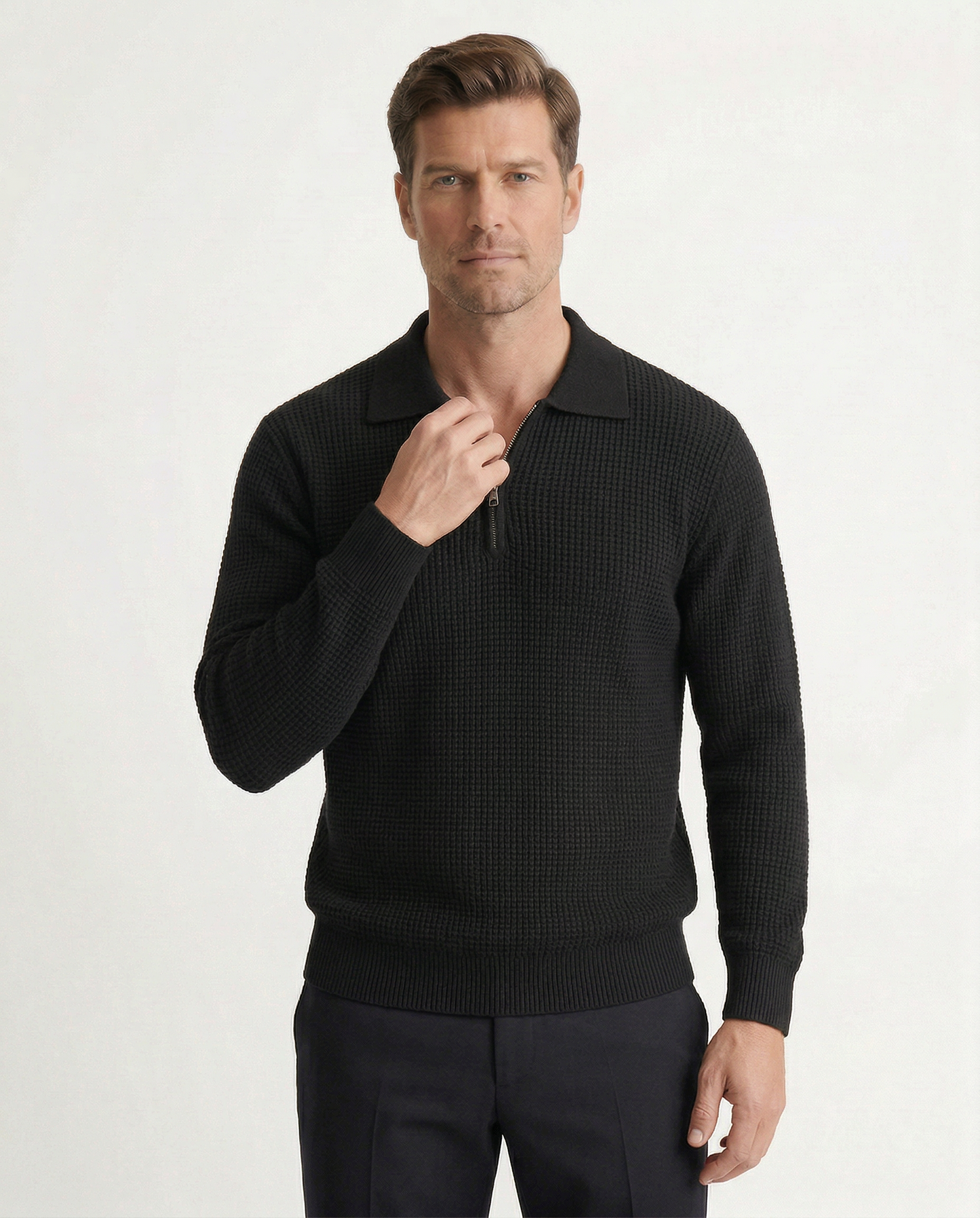 Harrington Cotton Zip Knit Kovi