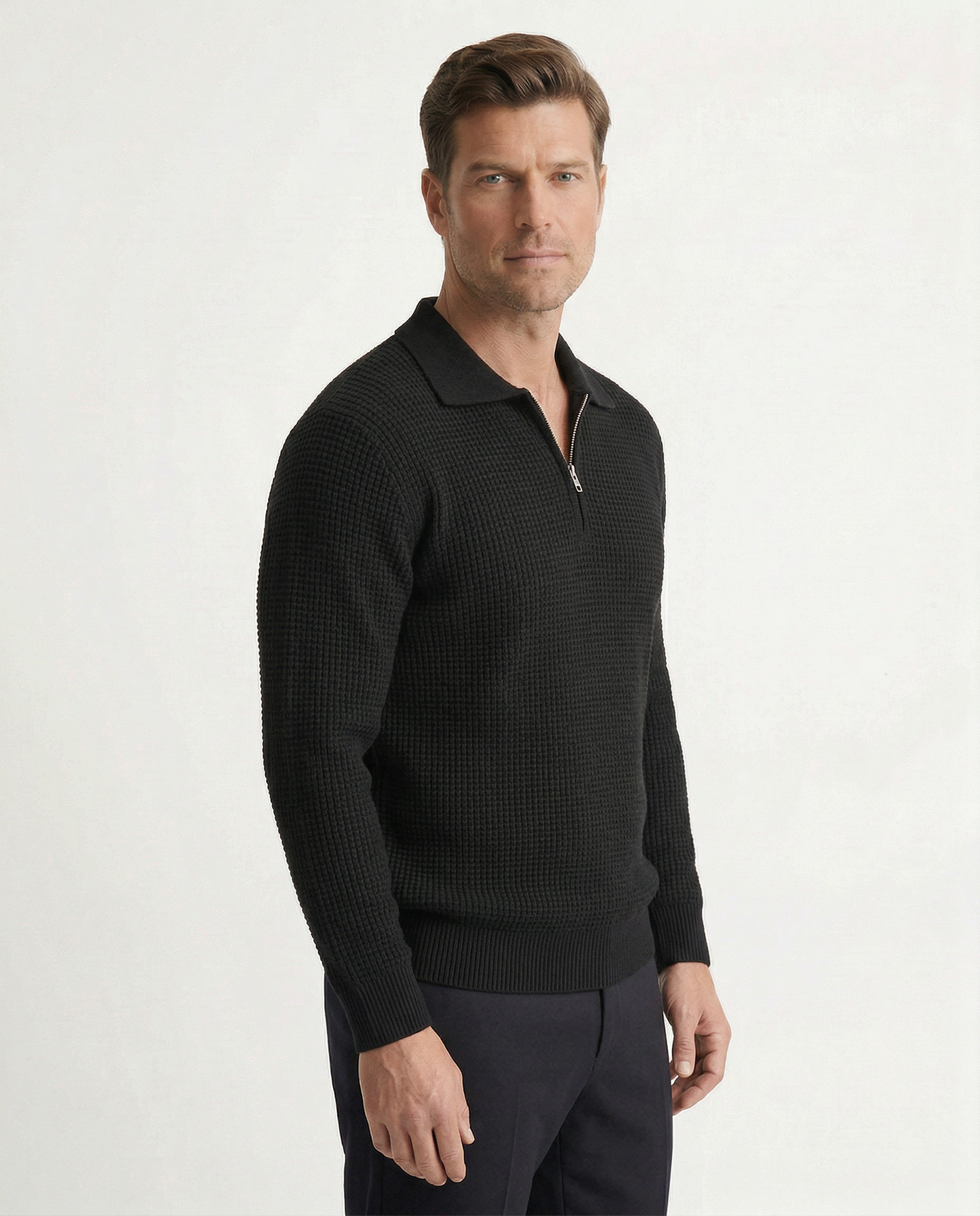 Harrington Cotton Zip Knit Kovi