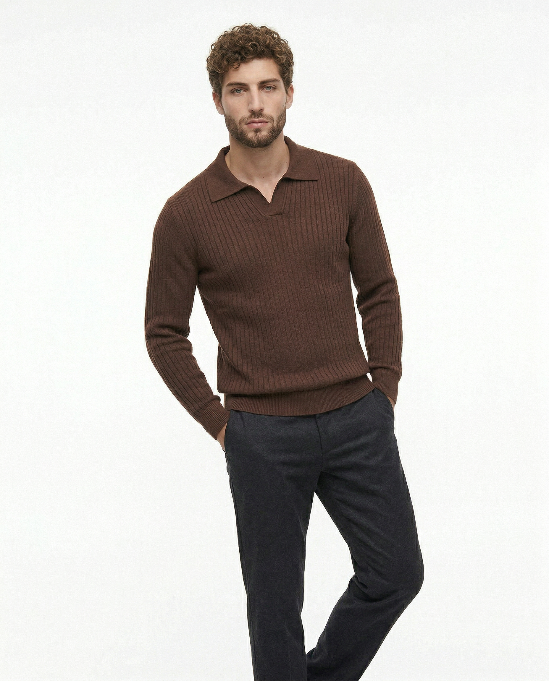 Belmont Ribbed V Polo Kovi